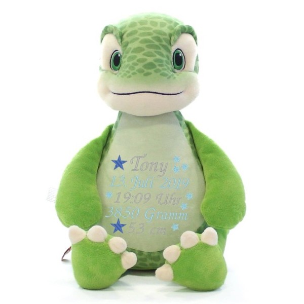 Dino bestickt mit Sterne und Name